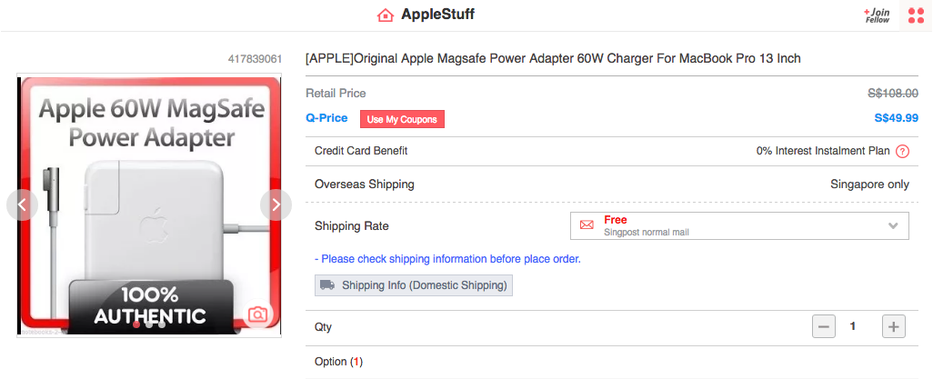 Fake Magsafe Charger Seller